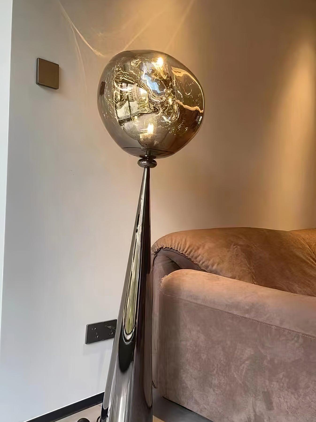 Modern Cone Lava Floor Lamp - 3D Printed Volcanic Rock Design, Adjustable Height LED Light for Living Room, Bedroom & Office Decor - Perfect Ambient Lighting for Relaxation & Reading