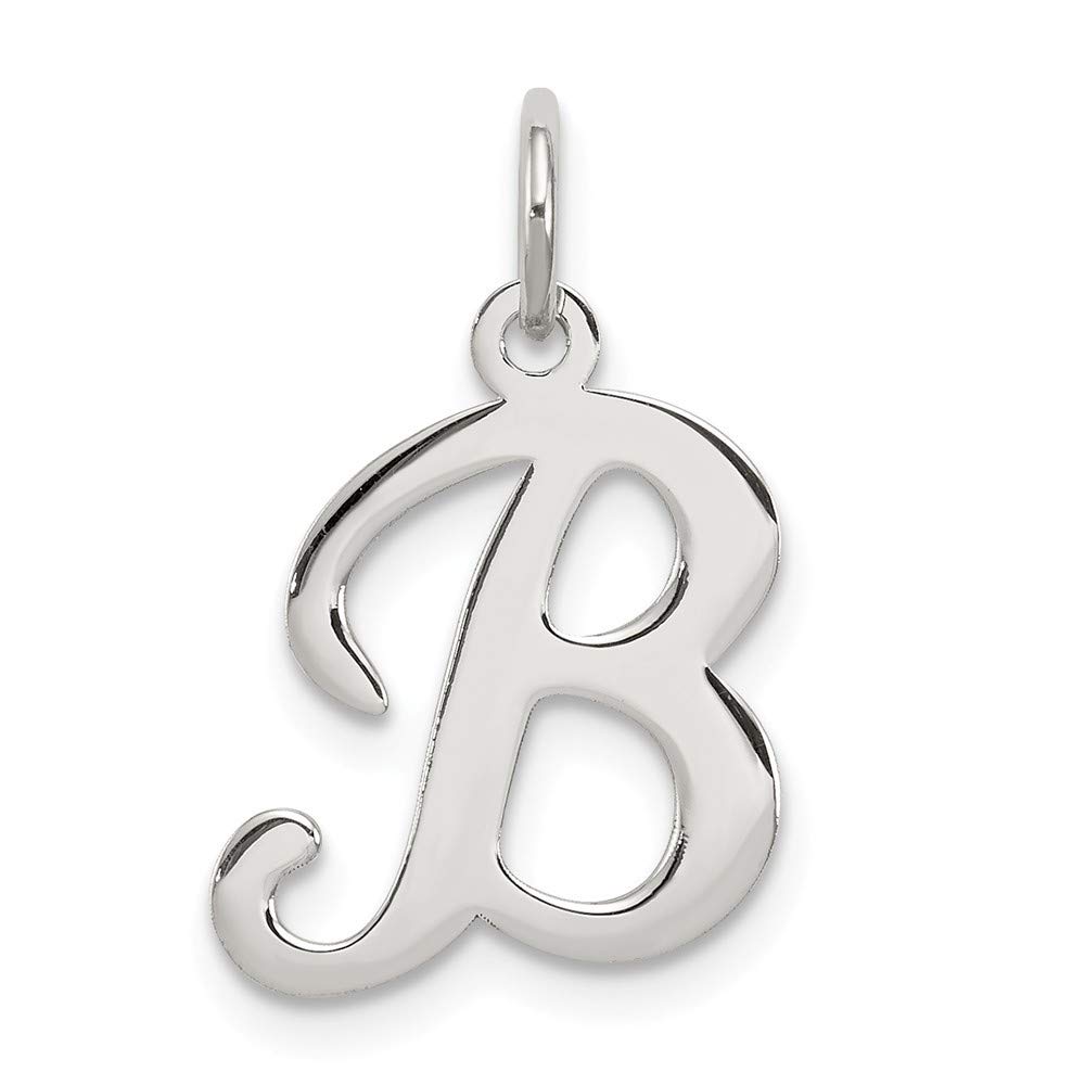 Sterling Silver Initial Letter B Charm Pendant - Personalized Monogram Jewelry for Necklace, Bracelet & Gifts | Perfect for Birthdays, Anniversaries & Special Occasions