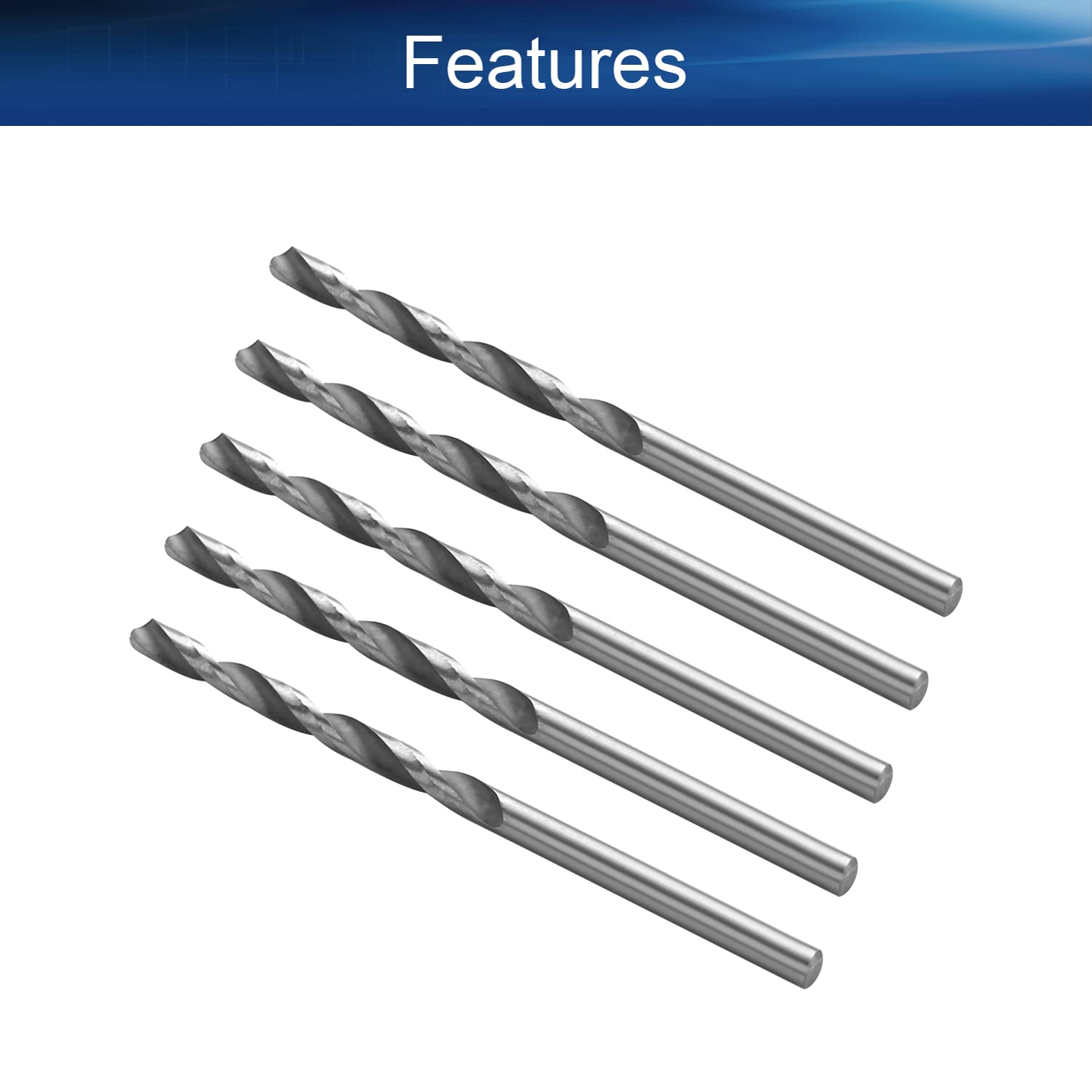 **Auniwaig 20pcs 3mm HSS Twist Drill Bit Set - High Speed Steel Jobber Drill Bits with Straight Shank for Steel, Aluminum Alloy - Perfect for Metalworking, Woodworking & DIY Projects**