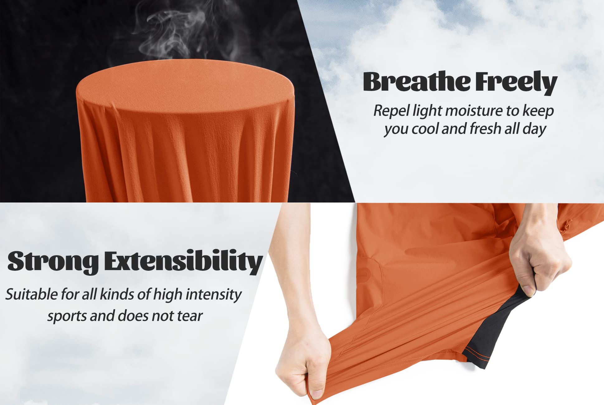 TACVASEN Men's Cycling Shorts - Mountain Bike Shorts for Men, Quick Dry, Breathable with Zip Pockets - Perfect for Outdoor Biking, Hiking & Gym Workouts