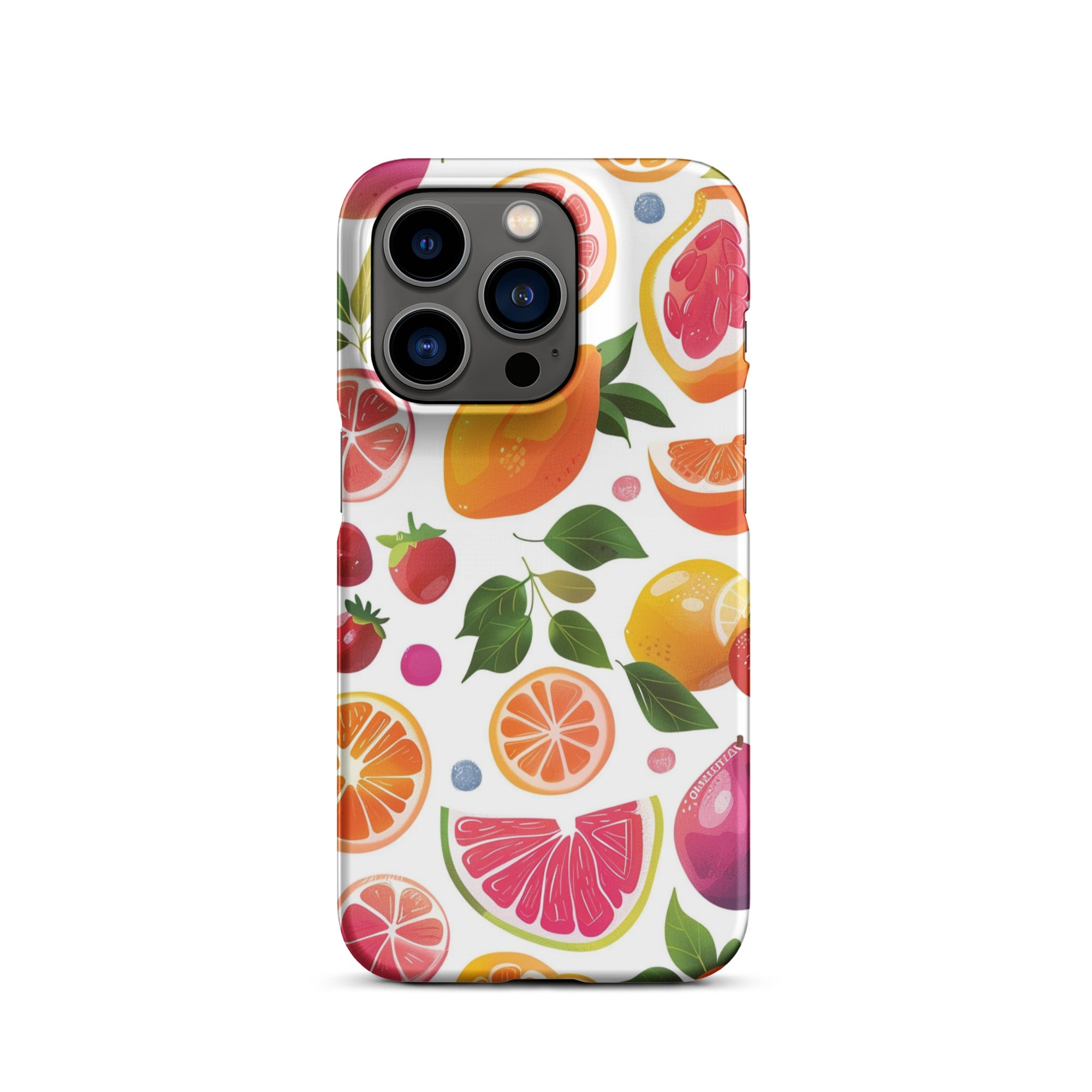 Stylish Cute Fruits Snap Case for iPhone 14/13/12/11 Pro Max XR XS - Durable Protective Phone Cover with Fun Fruit Design - Perfect for Daily Use, Travel, and Gifting