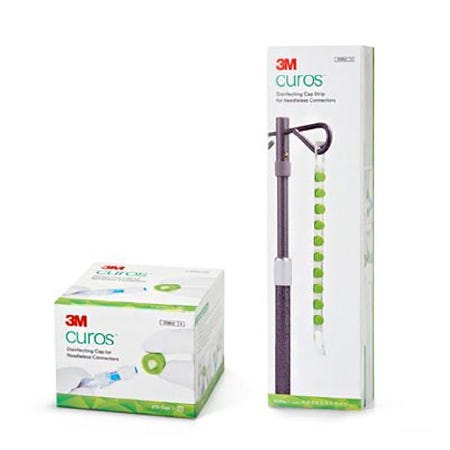 3M Curos Disinfecting Caps - Pack of 270 | Needle-Free IV Port Protectors | Hospital, Clinic & Home Healthcare Use for Infection Prevention
