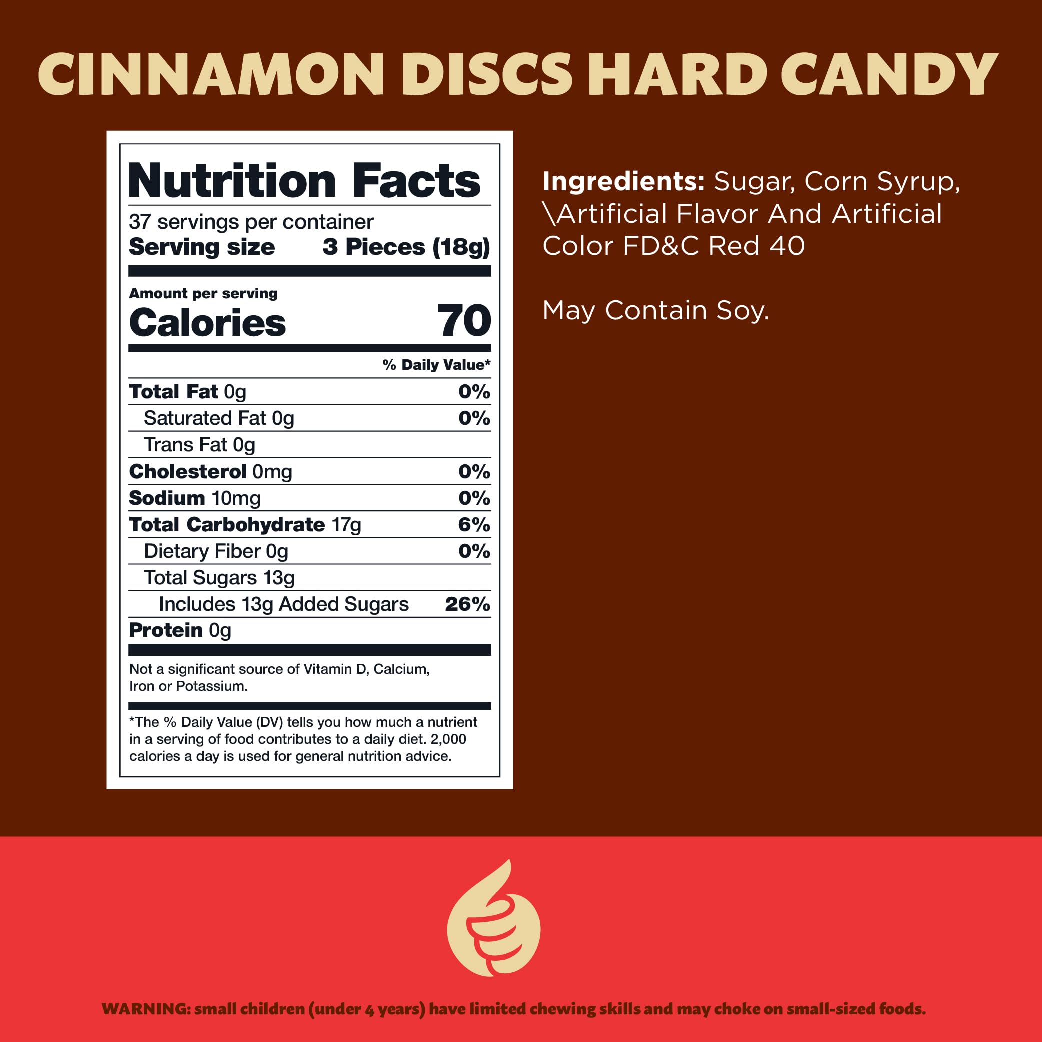 Premium Cinnamon Hard Candy Discs - 1.5lb Bulk Pack (24oz) - Individually Wrapped for Freshness - Perfect for Office Snacks, Party Favors & Holiday Treats