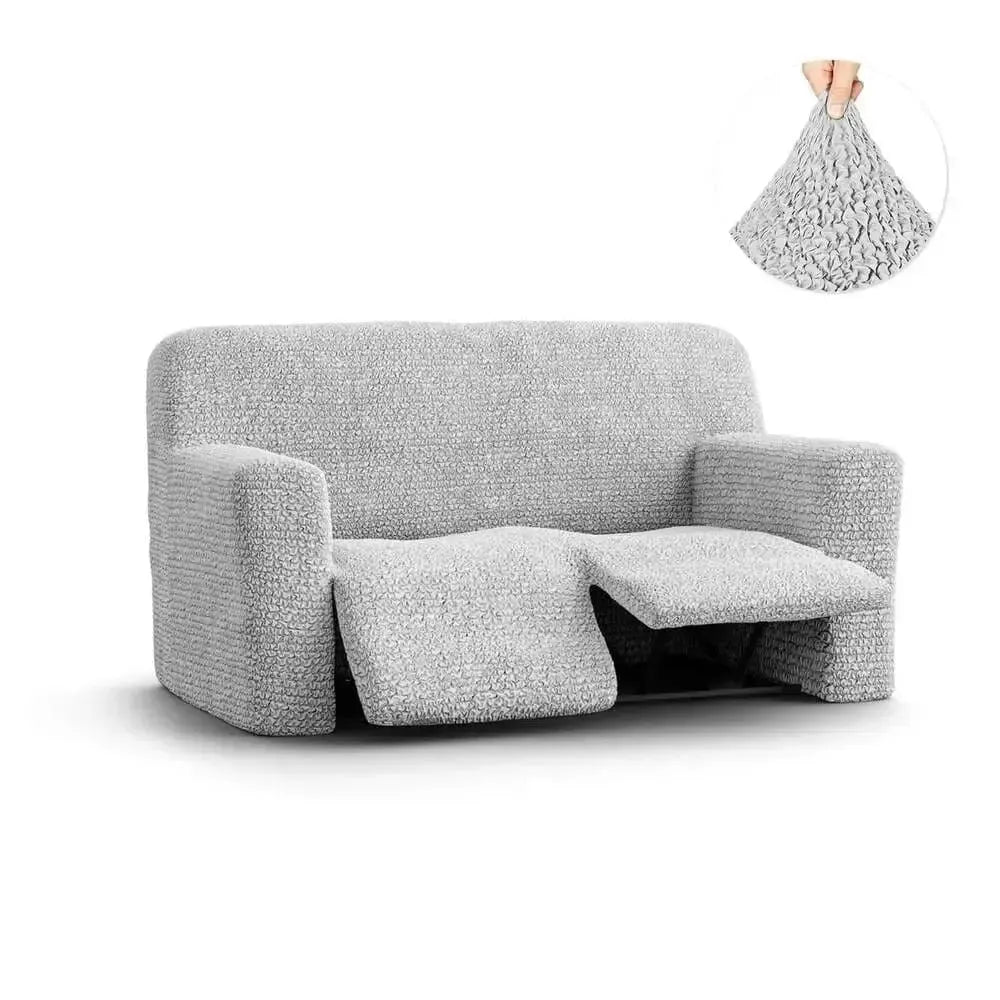 2 Seater Recliner Slipcover - Microfiber Sofa Cover Protector for Living Room Furniture, Stretchable & Washable - Perfect for Pets, Kids & Daily Use