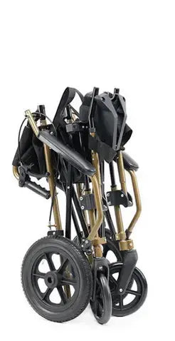 CalCare Ultra Light Foldable Travel Wheelchair - Portable Mobility Aid for Seniors & Disabled - Perfect for Airports, Shopping & Outdoor Adventures