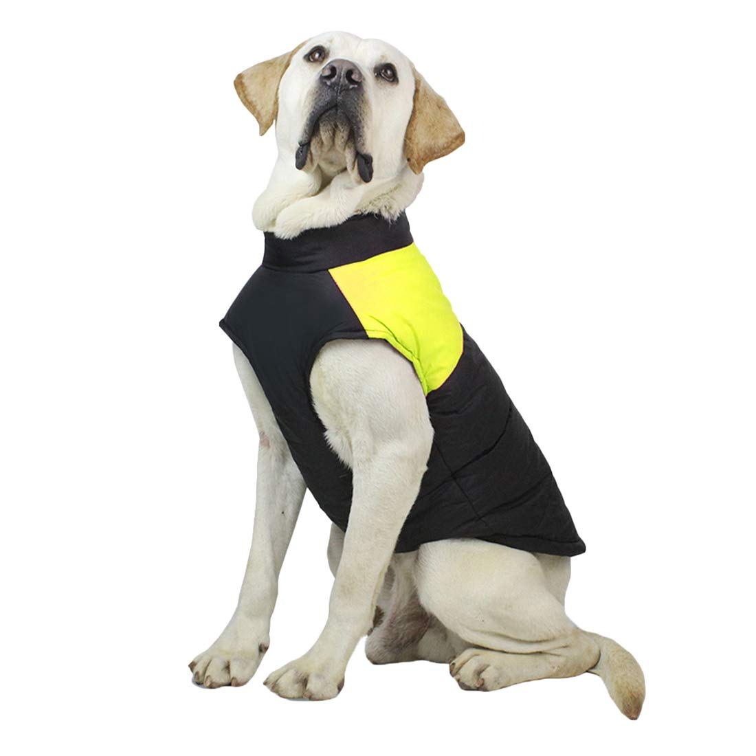 Dog Winter Coat - High Neck Cotton Pet Jumpsuit | Windproof, Thermal & Waterproof Dog Apparel for Medium & Large Breeds | Perfect for Cold Weather Walks & Outdoor Adventures
