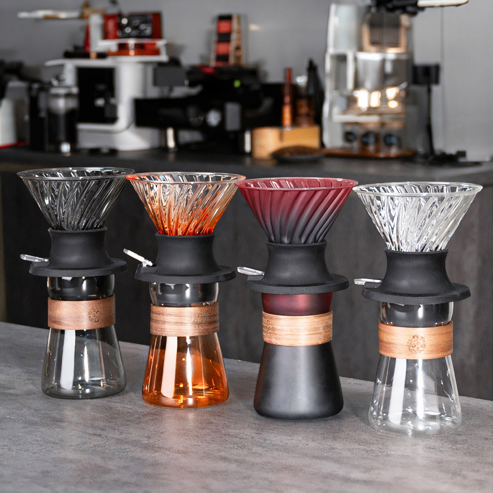 Premium V60 Pour Over Coffee Maker Set with Glass Dripper - Perfect for Home Baristas & Specialty Coffee Lovers - Ideal for Morning Brews & Coffee Tasting Sessions