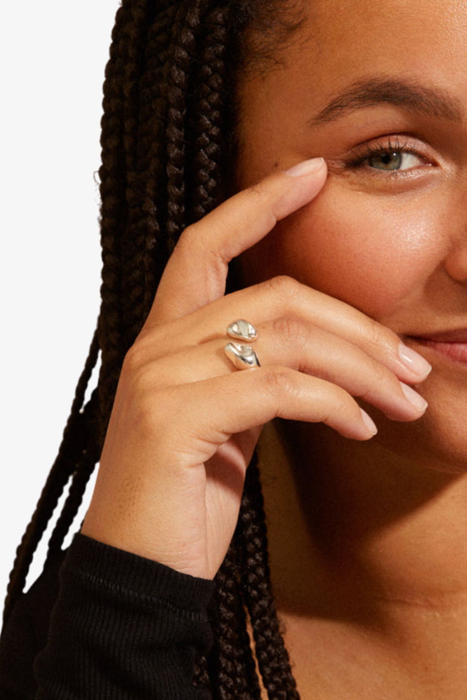 Eco-Friendly Recycled Silver Plated Adjustable Ring for Women - Perfect for Everyday Wear, Gift Giving & Special Occasions