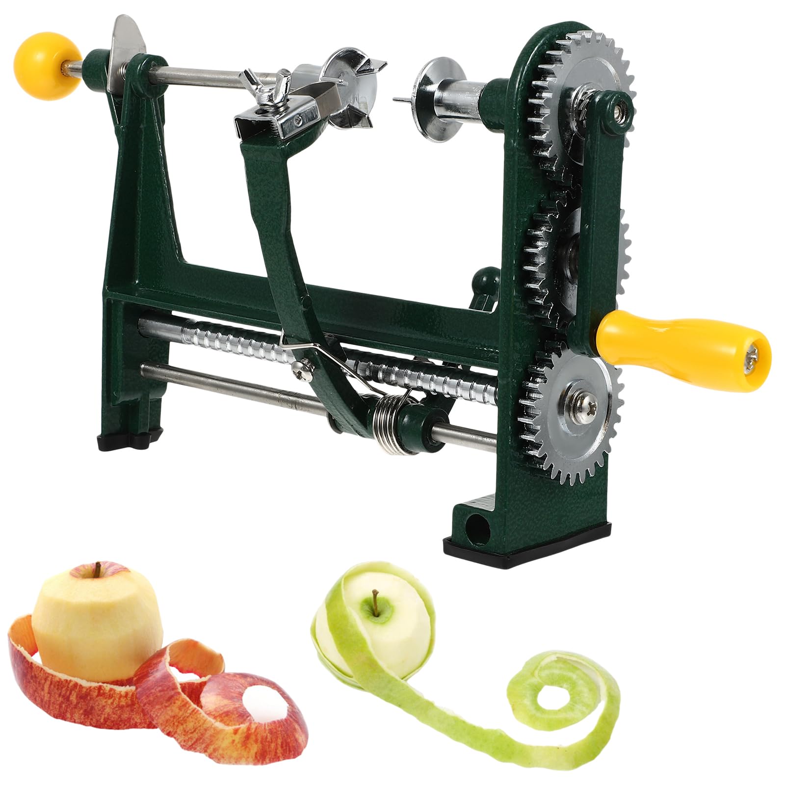 Beavorty Hand Crank Rotary Fruit & Vegetable Peeler - Manual Orange, Apple, Potato Peeling Machine - Kitchen Gadget for Easy Peeling at Home, Camping & Picnics