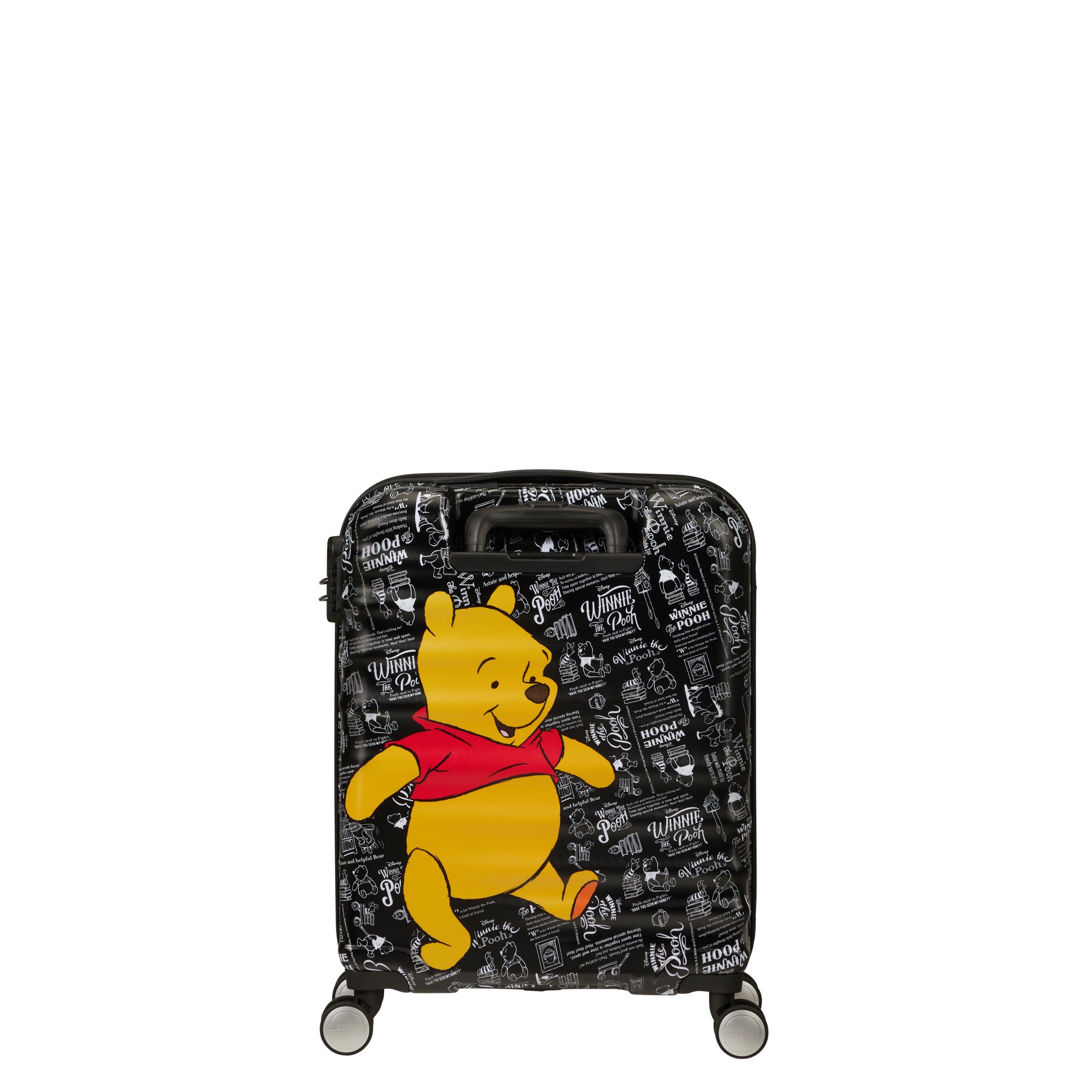 American Tourister Disney Winnie The Pooh Wavebreaker Spinner Carry-On Luggage - Lightweight Hardshell Suitcase for Air Travel, Family Vacations & Kids' Trips