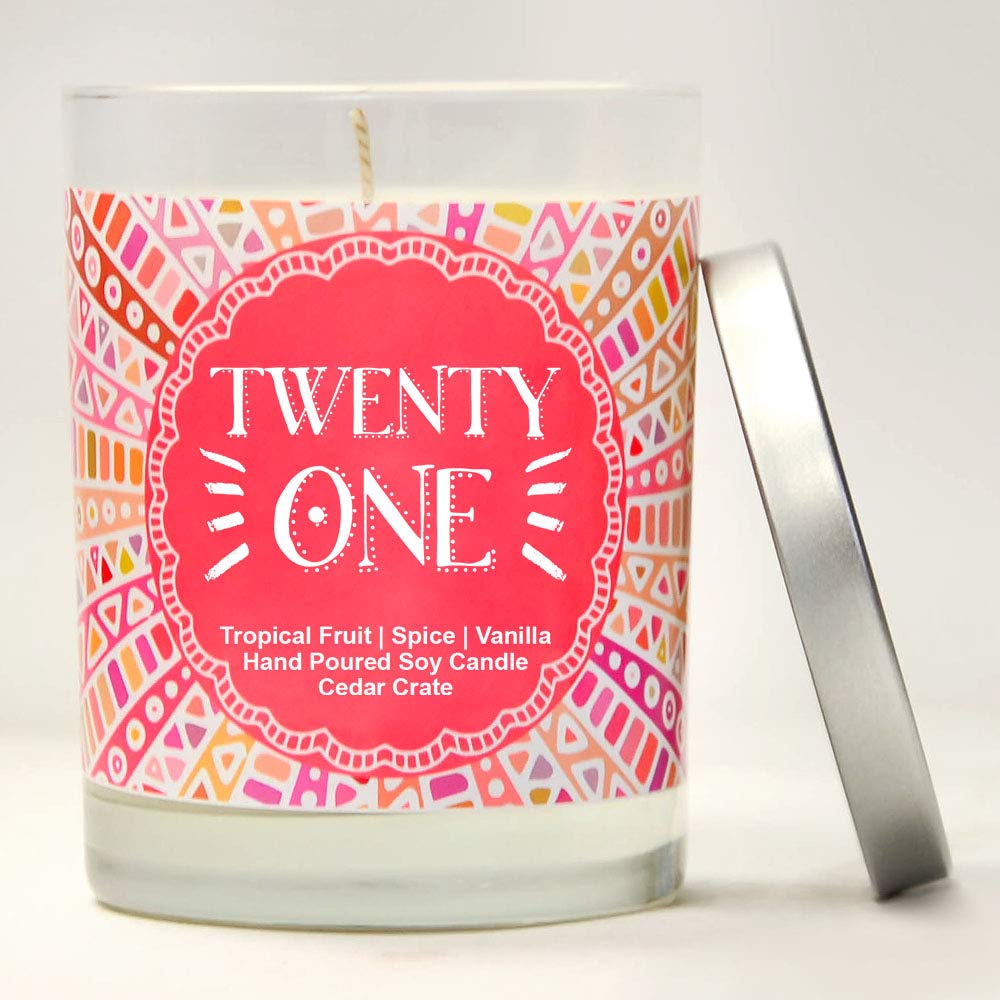 21st Birthday Gifts for Women - Funny 'Finally Legal' & 'R.I.P Fake ID' Novelty Candles - Perfect 21st Birthday Party Decorations & Unique Gift Ideas for Her - Great for Birthday Celebrations, Milestone Parties & Humorous Gift Giving