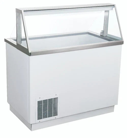 Commercial Ice Cream Dipping Cabinet Freezer - 8 Tub Capacity for Gelato, Frozen Yogurt & Desserts | Perfect for Ice Cream Shops, Cafes & Restaurants
