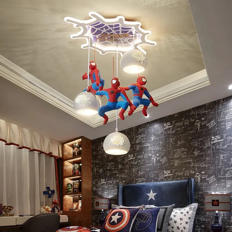 Spider-Man LED Night Light for Kids Room - Superhero Themed Bedroom Decor, Cool Gift for Boys & Girls - Perfect for Bedtime, Nursery, Playroom, and Halloween Decorations