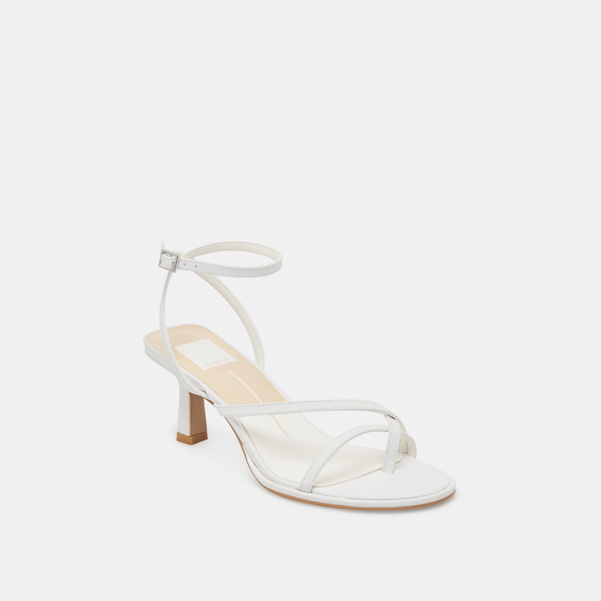 MORAH Women's High Heels - Genuine White Leather Pumps for Party, Wedding & Office Wear - Comfortable Dress Shoes for Women