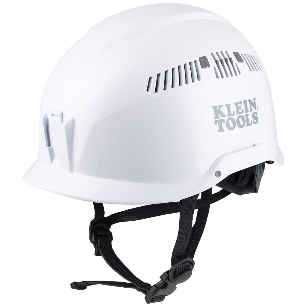Klein Tools Safety Helmet Chin Strap - Leather for Secure Fit | Work & Construction