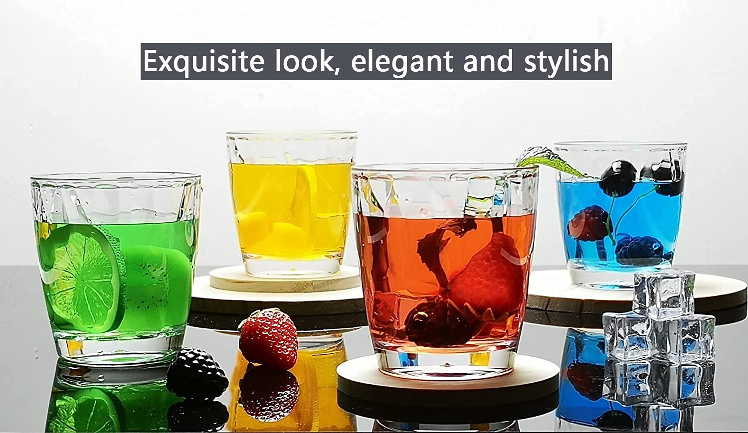 10 Oz Unbreakable Tritan Drinking Glasses - Dishwasher Safe, BPA Free, Shatterproof Plastic Cups - Set of 6 Clear Reusable Drinkware for Kitchen, Dining, Parties & Outdoor Use