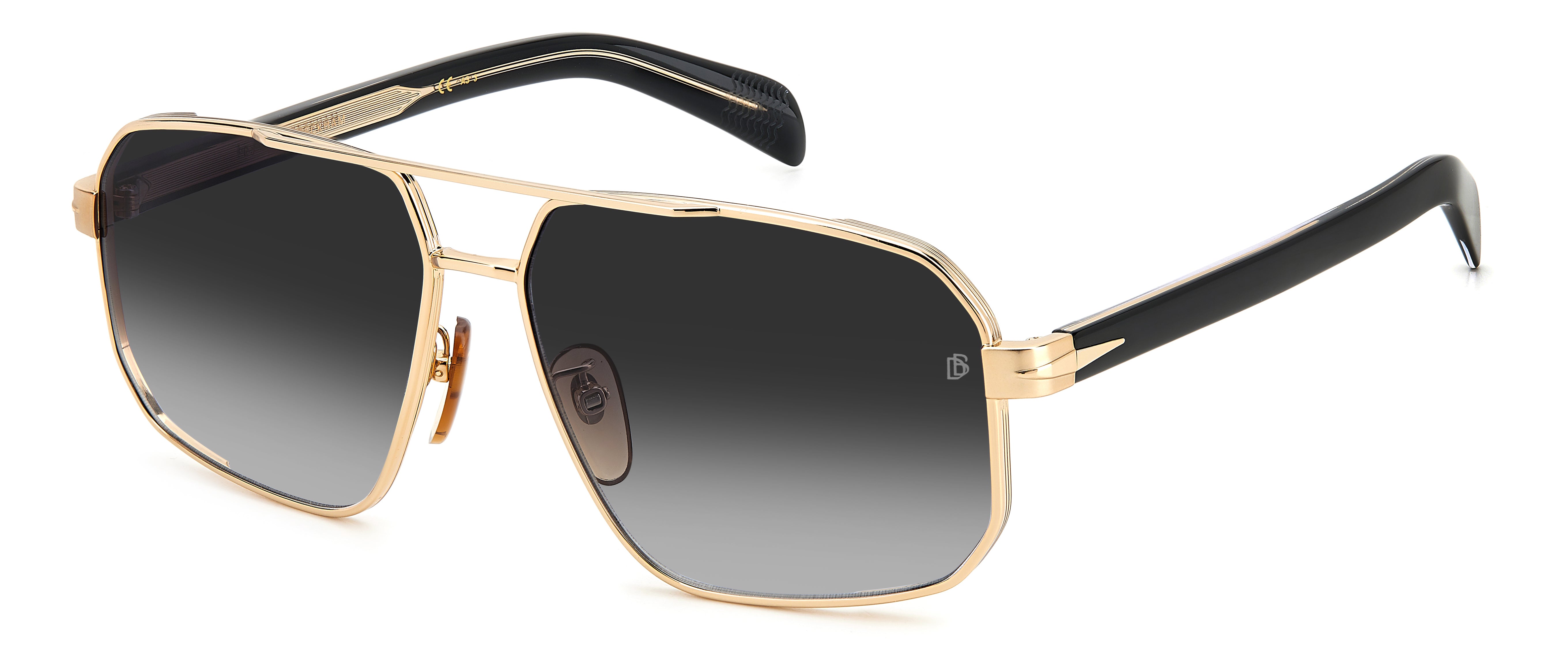David Beckham DB7102/S Men's Sunglasses - Polarized UV Protection Aviator Style for Driving, Outdoor & Fashion
