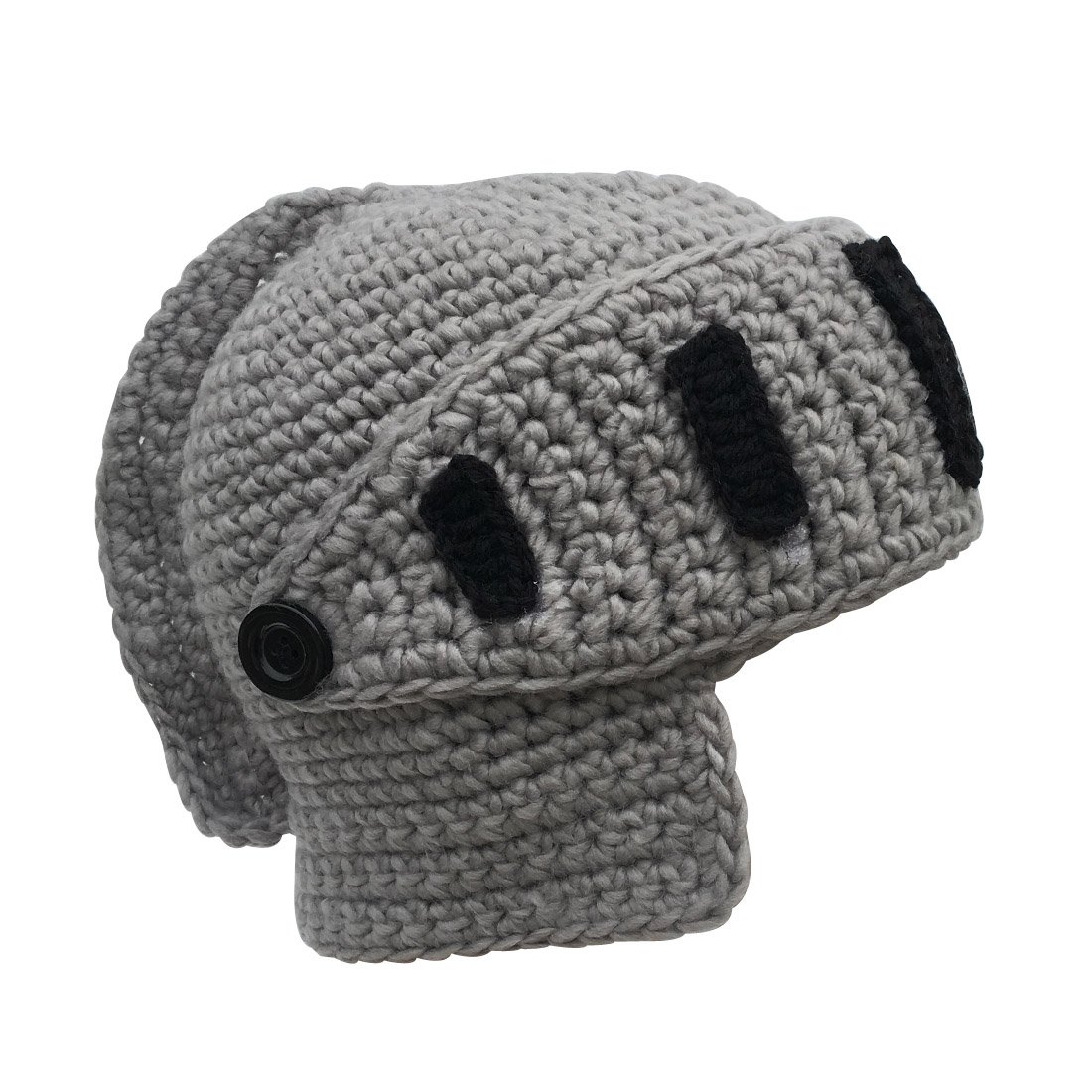 Men's & Women's Beard Hat Beanie - Warm Knit Roman Knight Cosplay Cap for Halloween & Medieval Costume Parties