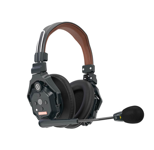 Solidcom C1 Pro 4S DH Wireless Intercom System with 4 Double Ear Noise Cancelling Headsets - Long Range Communication for Construction, Warehouses & Event Teams
