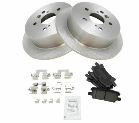 High-Quality Rear Disc Brake Pad and Rotor Kit - Compatible with Toyota Highlander & Lexus RX330 | Perfect for Smooth Braking & Safe Stops in City & Highway Driving