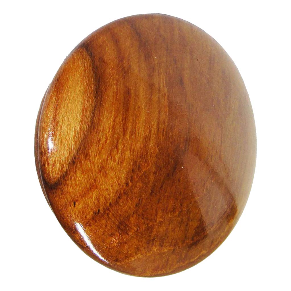 Premium Teak Wood Marine Boat Steering Wheel Center Cap - Glossy Finish Replacement for Yachts & Boats | Perfect for Nautical Decor & Marine Restoration Projects