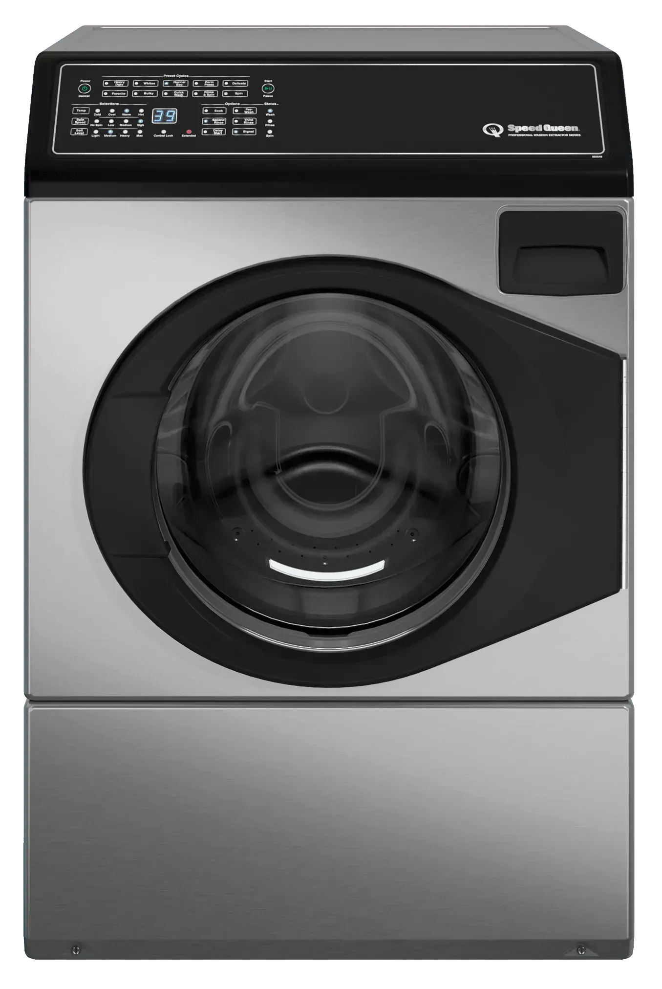 Speed Queen AFNE9BSS Commercial Washer - Heavy Duty Laundry Machine for Home & Business Use - Perfect for Gyms, Hotels, and Large Families