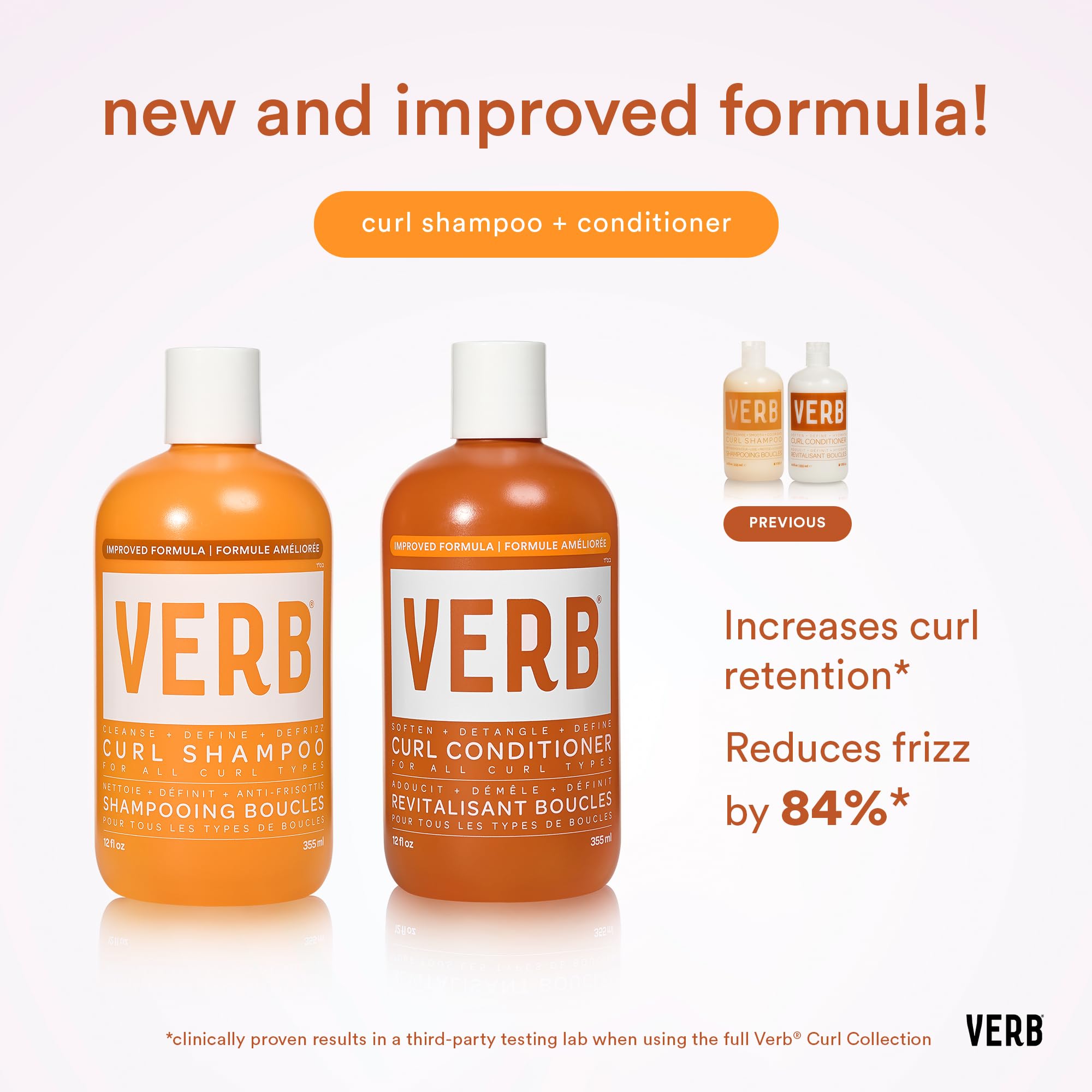 Verb Curl Defining Shampoo for Curly Hair - Hydrating & Frizz Control for Natural Curls - Perfect for Daily Use & Salon-Quality Results at Home