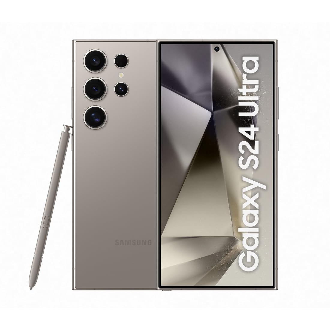 Samsung Galaxy S24 Ultra AI Smartphone - 12GB RAM 512GB Storage, 200MP Pro Camera with S Pen, Titanium Gray | Long Battery Life Android Phone for Business & Photography | 3-Year UK Warranty