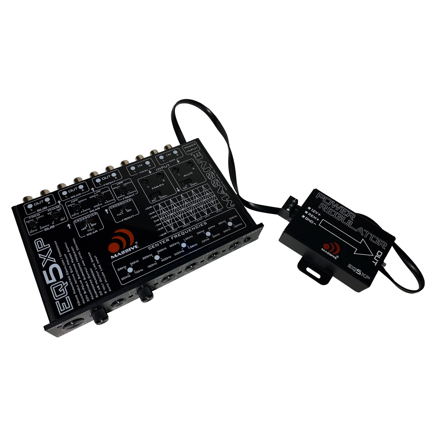 5 Band Car Audio Parametric Equalizer & Crossover Signal Processor - EQ5XP for Enhanced Sound Control - Perfect for Car Audio Systems & Custom Installations