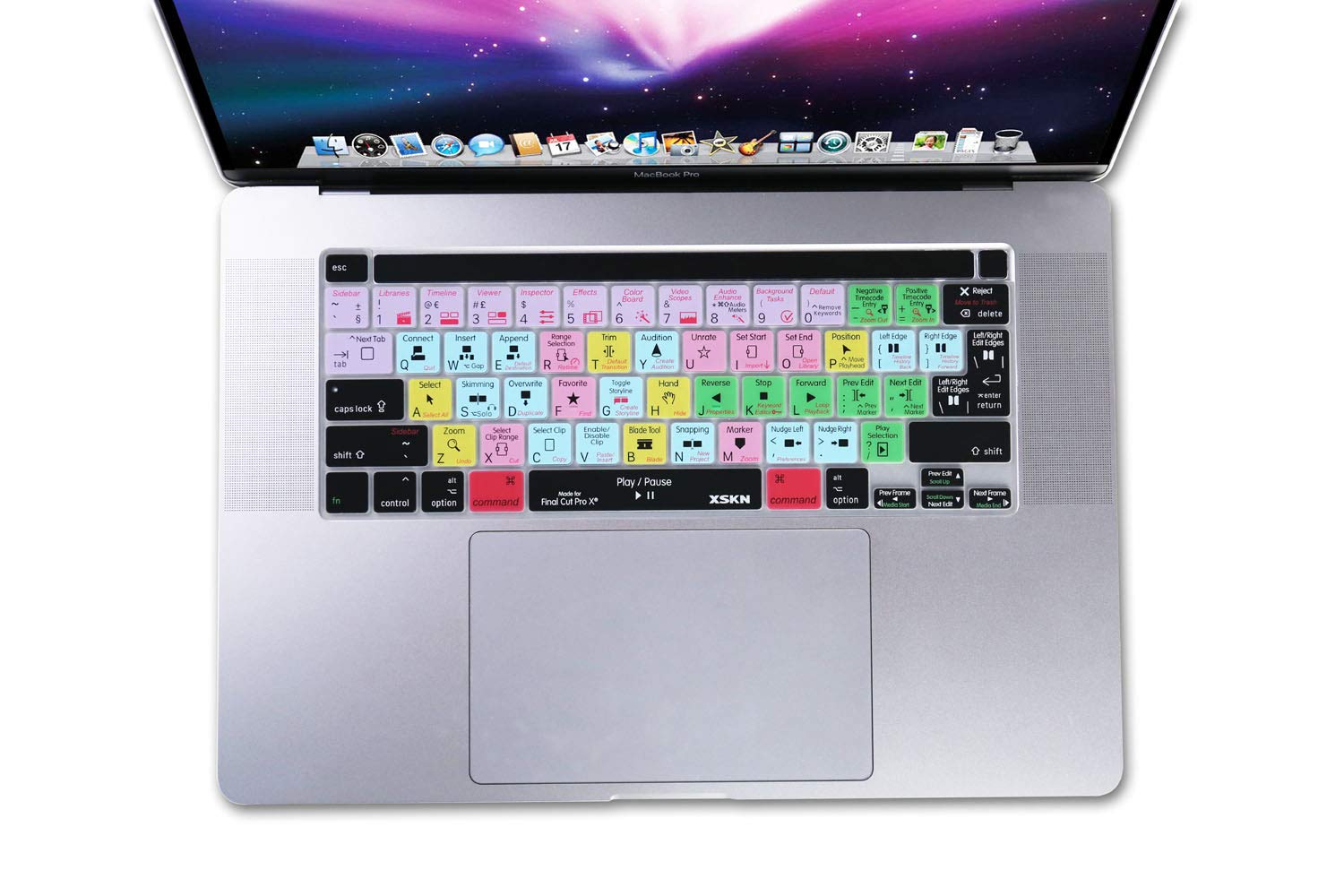 Final Cut Pro Shortcut Keyboard Cover for MacBook Pro 16