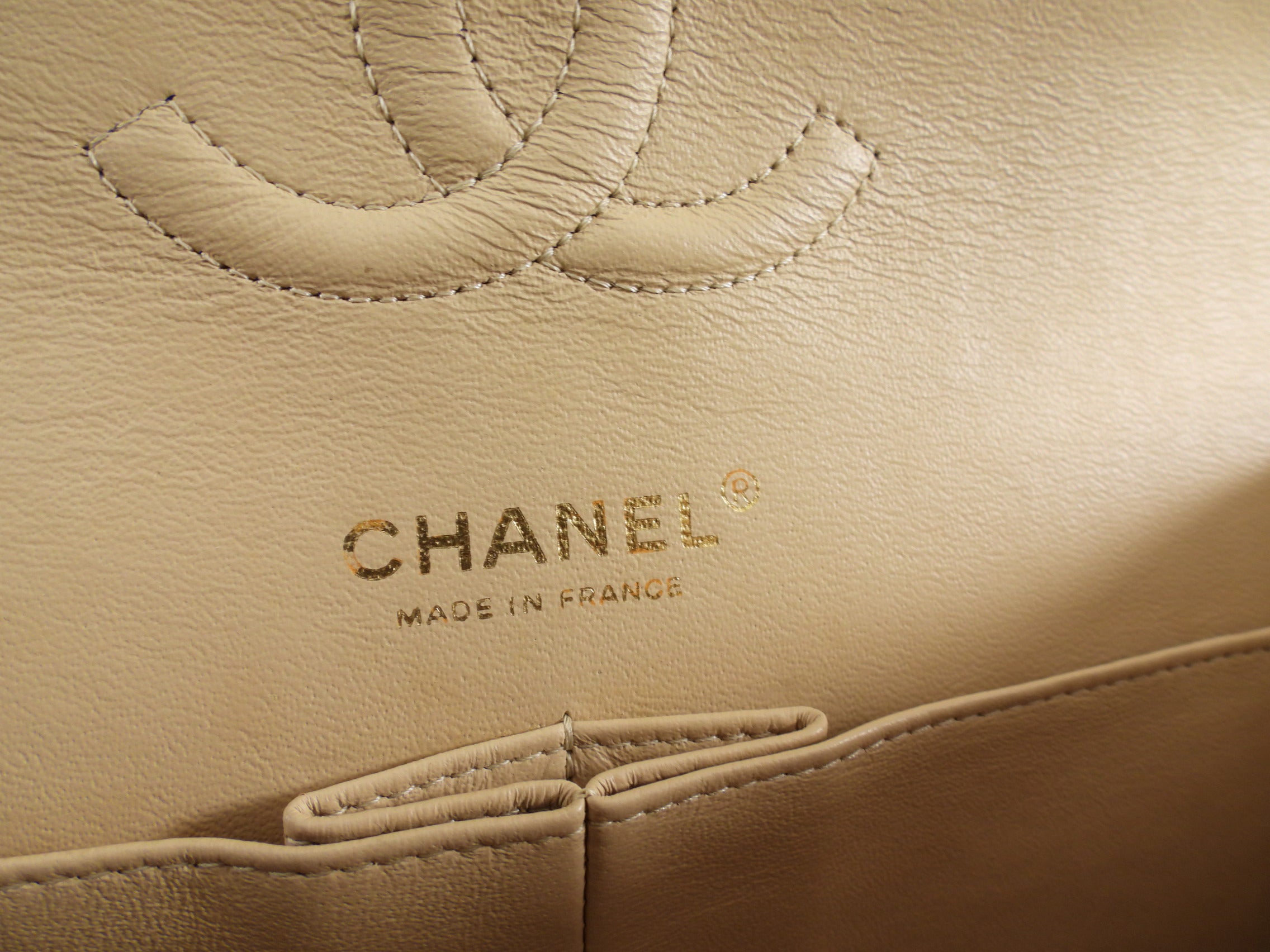 Chanel Beige Matte Lambskin Leather Medium Classic Double Flap Bag - Luxury Designer Handbag for Women, Perfect for Work, Evening Events & Everyday Use