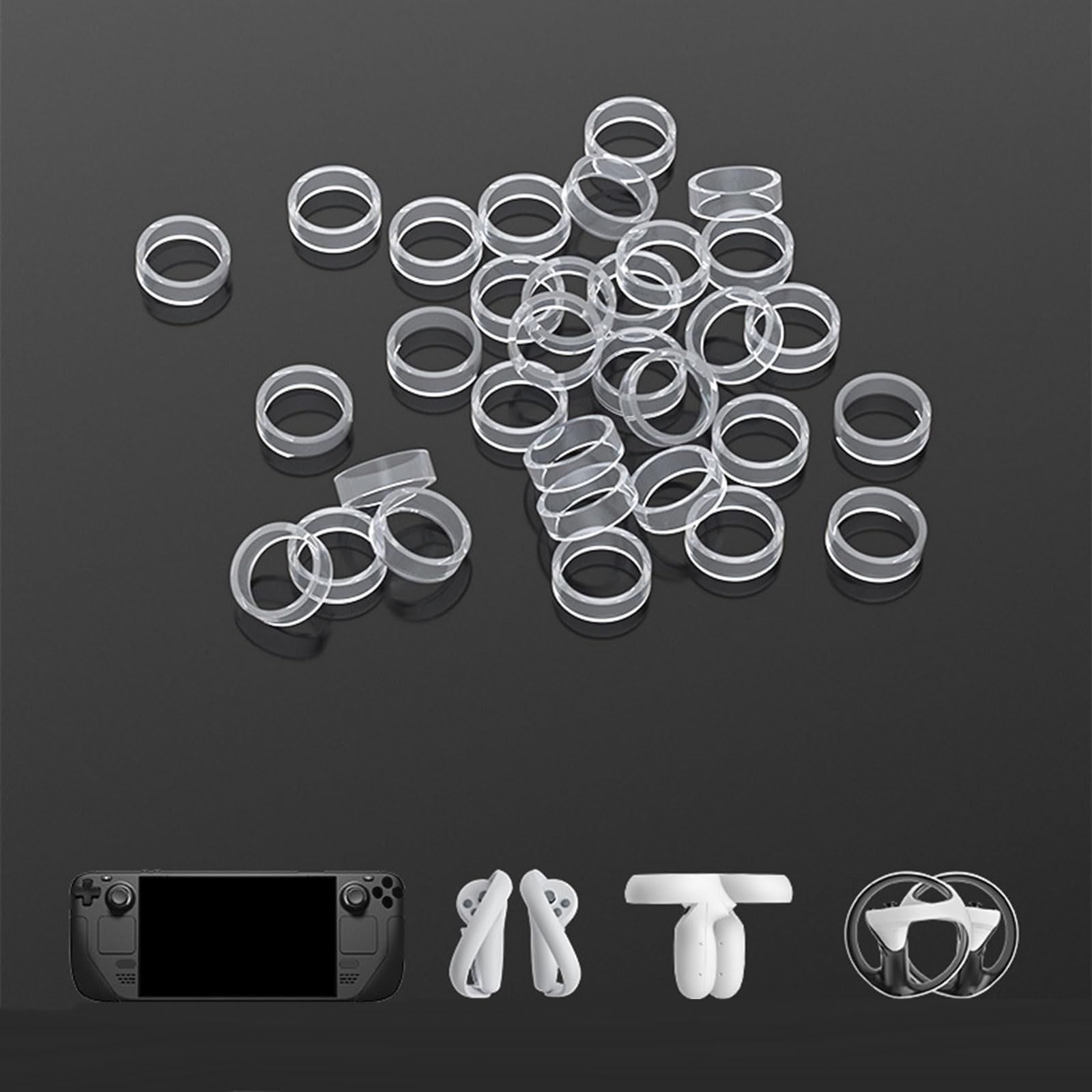 4pcs/8pcs Durable Silicone Rings - Anti-Slip Grip Covers for Gaming Controllers (PS5/Xbox/Switch) - Sweatproof & Comfortable Game Accessories for Long Gaming Sessions