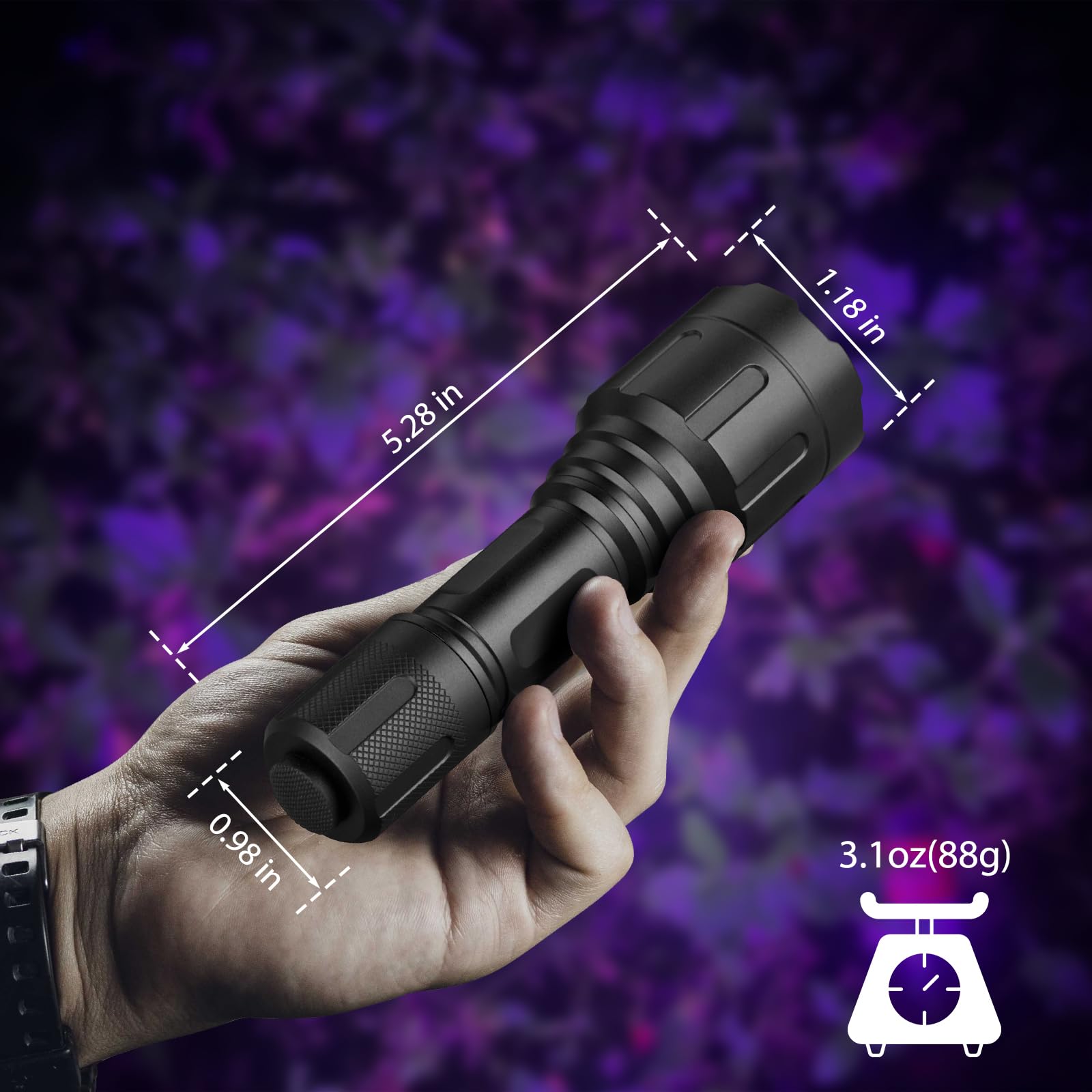 High-Definition Blood Tracking Flashlight for Deer Hunting - Waterproof & Durable Hunting Light for Men - Perfect Hunting Gear Accessory for Night Tracking & Blood Trails