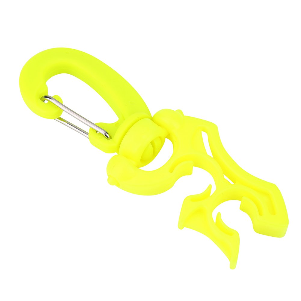 Scuba Diving Regulator Hose Clip Holder - Green for BCD & Snorkeling Gear