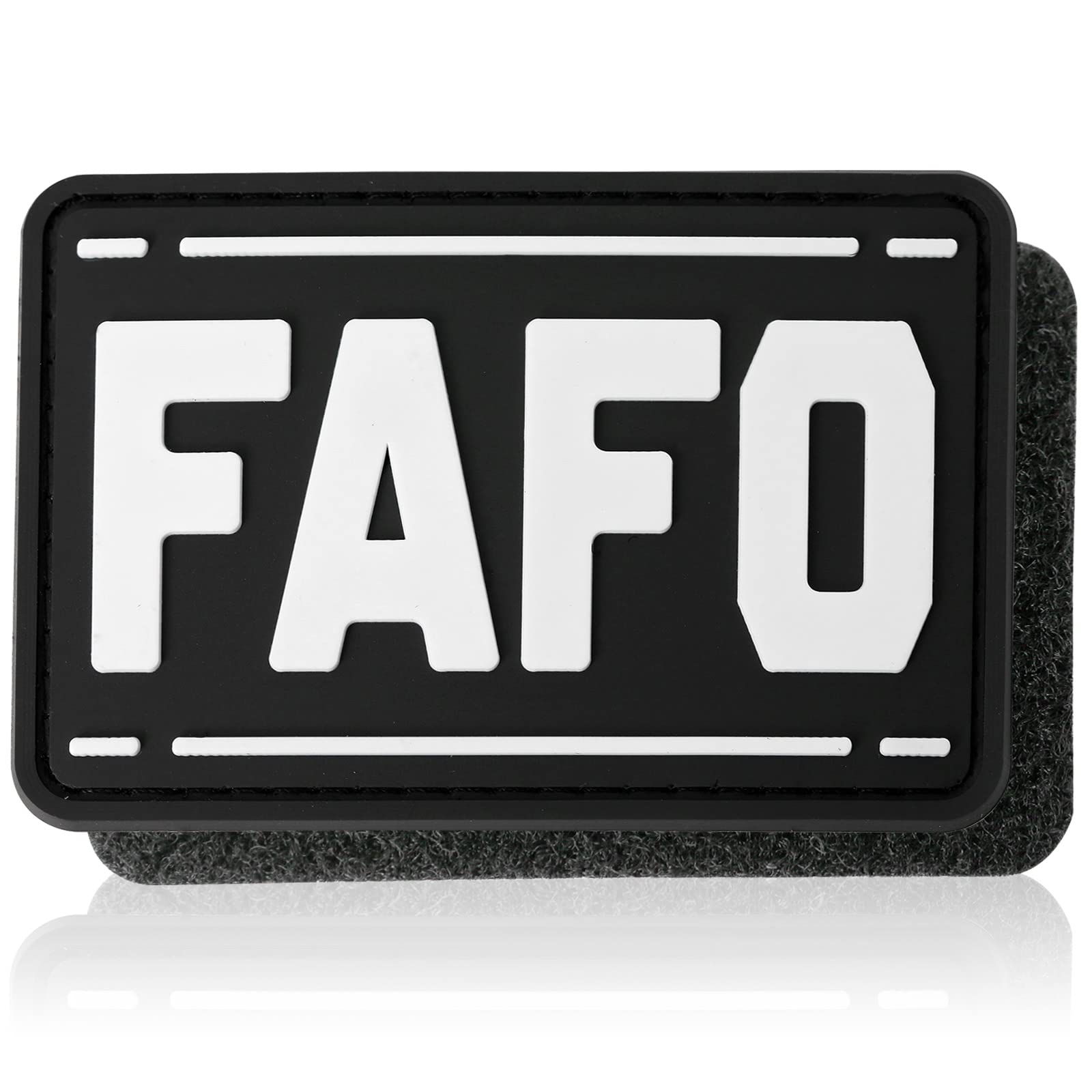 FAFO PVC Patch - Funny 'Fuck Around and Find Out' Tactical Morale Patch | Hook and Loop Backing for Military Gear, Backpacks, Dog Harnesses & Hats | Perfect for Outdoor Adventures, Airsoft Games & Tactical Enthusiasts