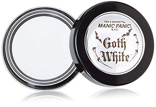 MANIC PANIC Goth White Cream to Powder Foundation - Vegan, Cruelty-Free Makeup for Pale Skin - Perfect for Gothic, Halloween & Cosplay Looks
