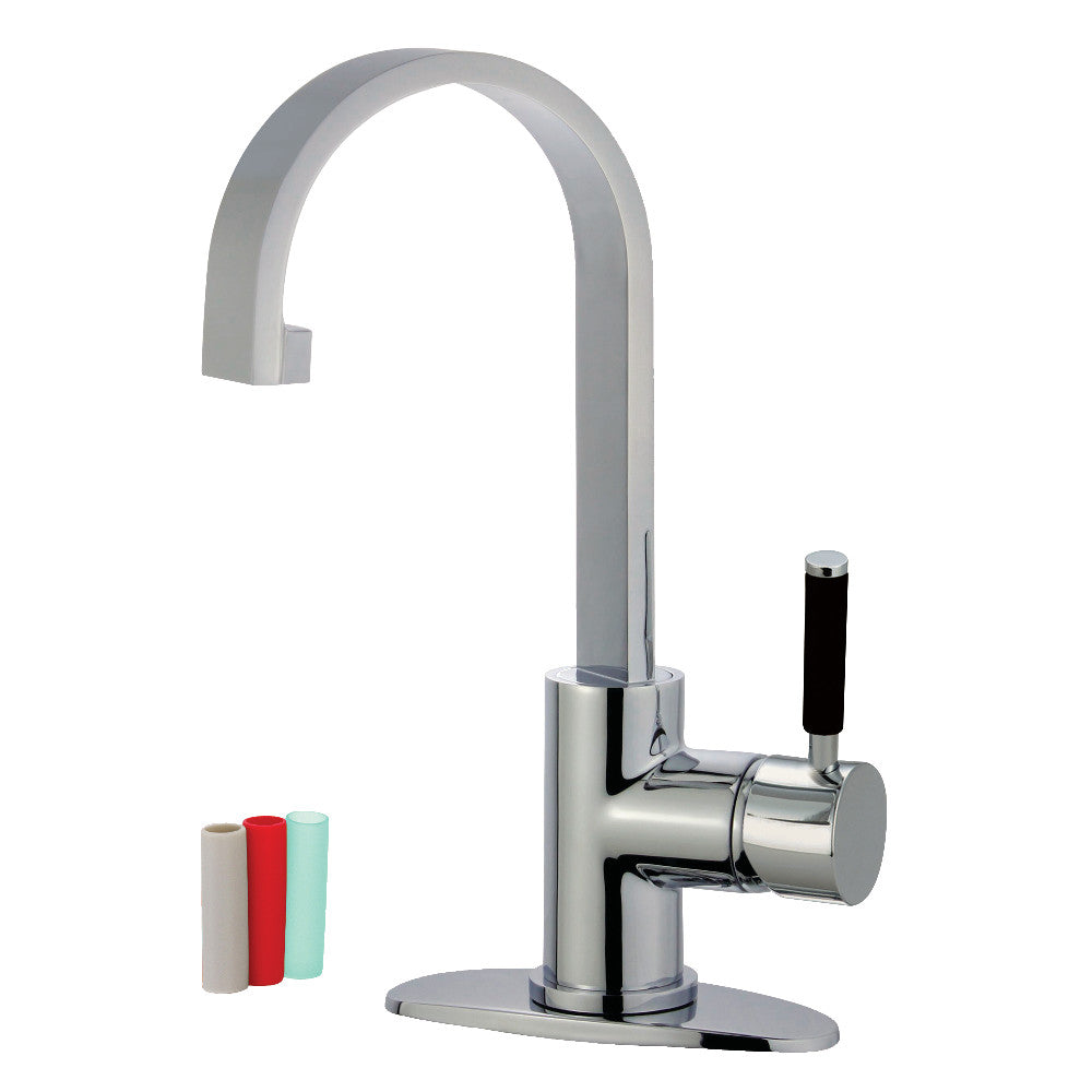Fauceture LS8218DKL Kaiser Single Handle Bathroom Faucet with Push Pop Up