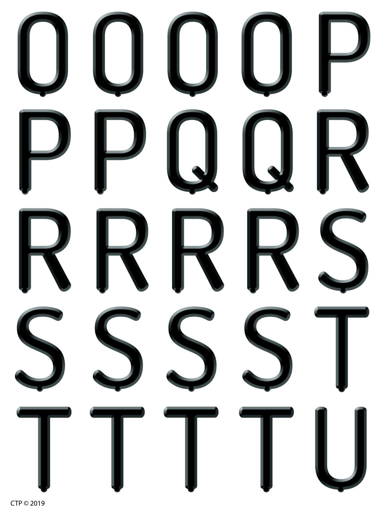 Creative Teaching Press Black Letter Board with 1