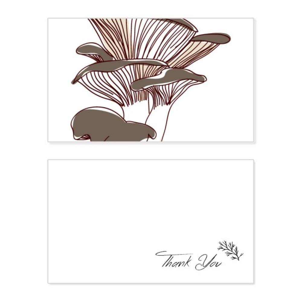Delicious Home Dish Mushroom Illustration Thank You Card | Birthday, Wedding, Appreciation Greeting Card | Perfect for Thank You Notes, Special Occasions & Heartfelt Messages