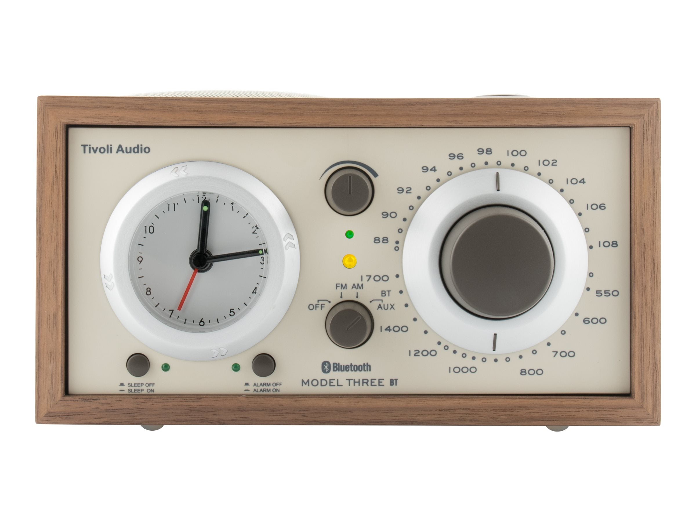 Tivoli Audio Henry Kloss Model Three BT - Premium Bluetooth Tabletop Radio with Classic Design & Rich Sound | Perfect for Home, Office, and Bedroom Listening
