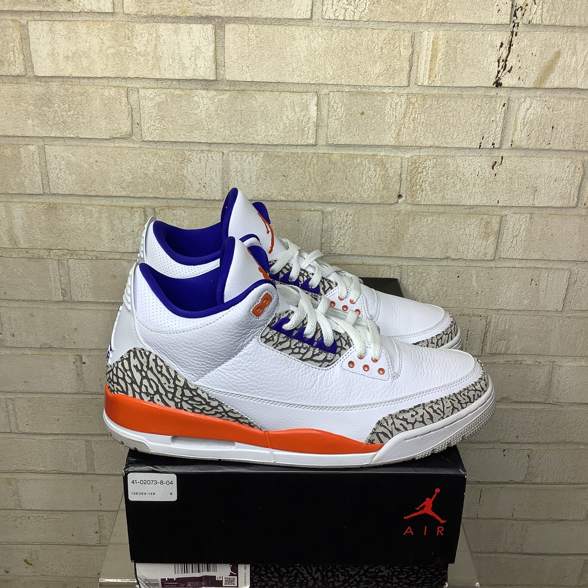 AIR JORDAN 3 KNICKS Men's Basketball Shoes Size 14 - Retro Sneakers for NBA Fans, Streetwear & Casual Wear (Style Code: 136064-148) - Perfect for Basketball Games, Gym Workouts and Urban Fashion