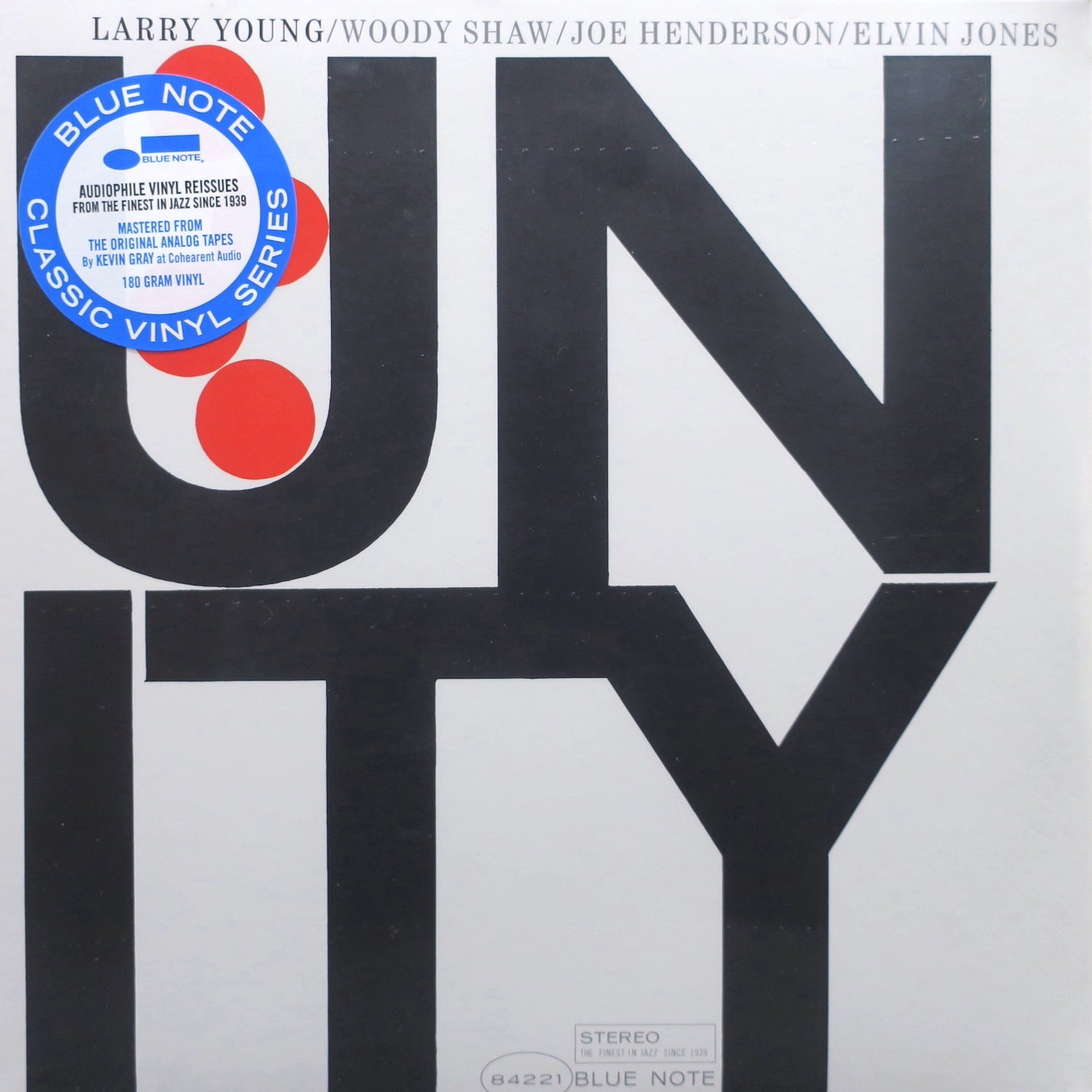LARRY YOUNG 'Unity' BLUE NOTE CLASSIC 180g Vinyl LP - Jazz Album for Audiophiles & Collectors | Perfect for Home Listening & Music Enthusiasts