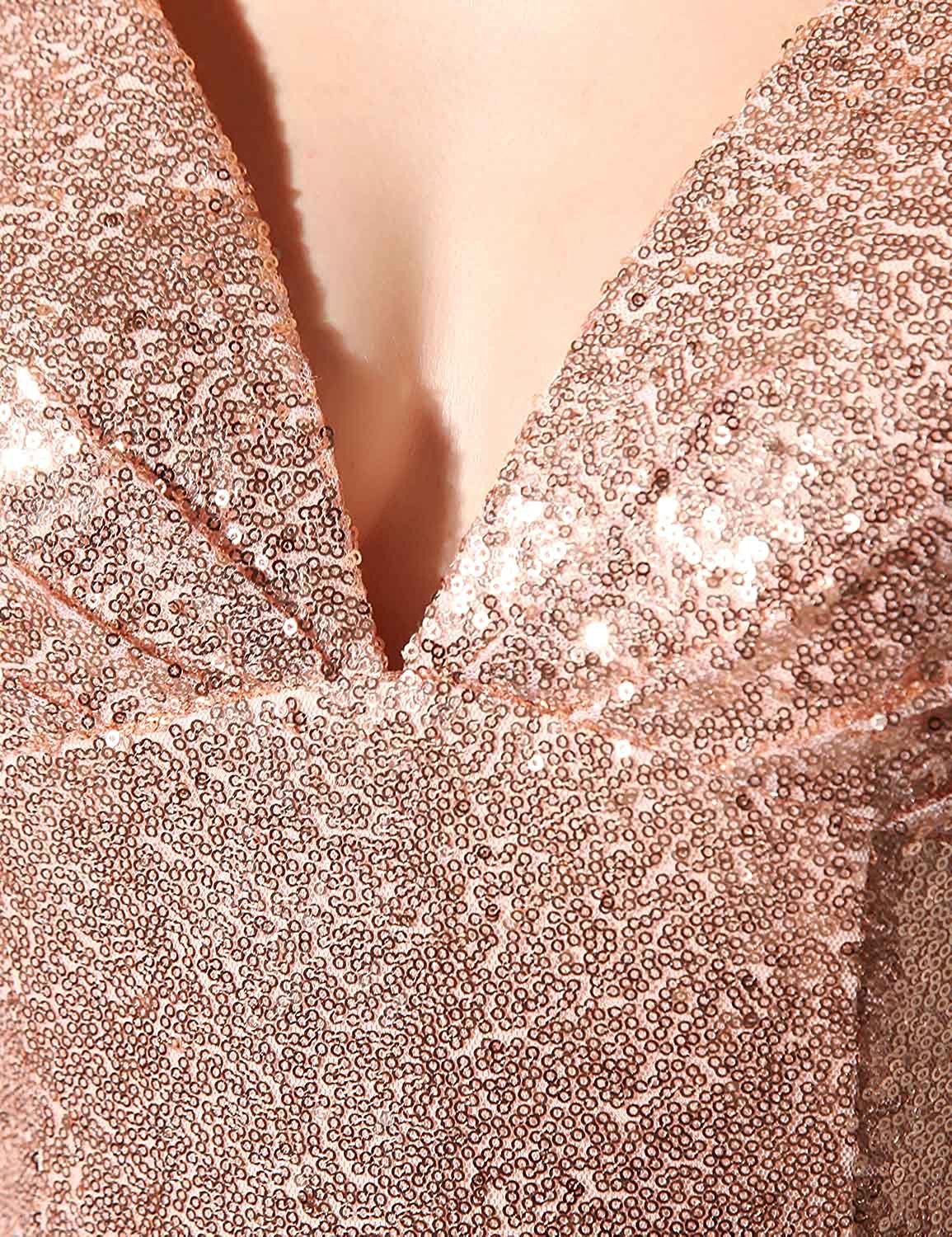 Gradient 2018 Long Sexy Sequin Evening Dress with Sleeves - Formal Celebrity Gown EV619 for Prom, Wedding, and Red Carpet Events