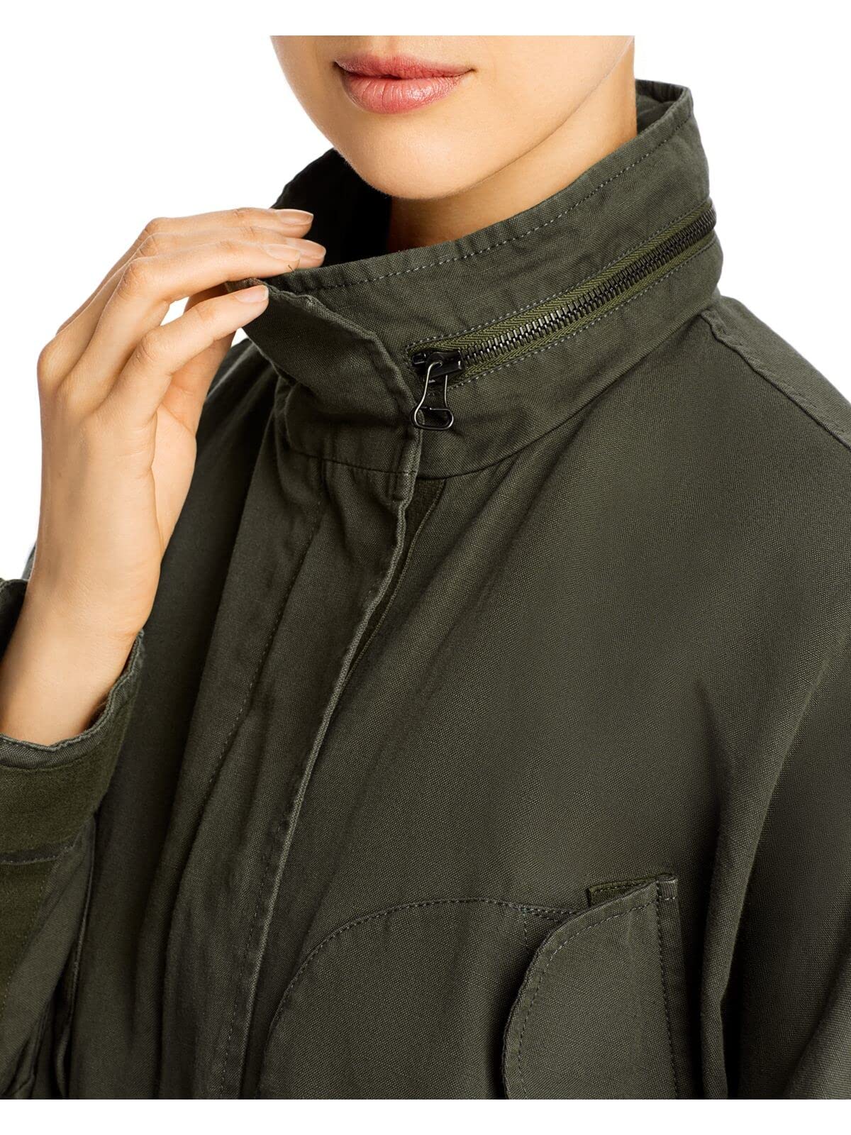 Women's Lightweight Green Zip-Up Jacket - Size 36 | Casual Outdoor Windbreaker for Hiking, Travel & Everyday Wear