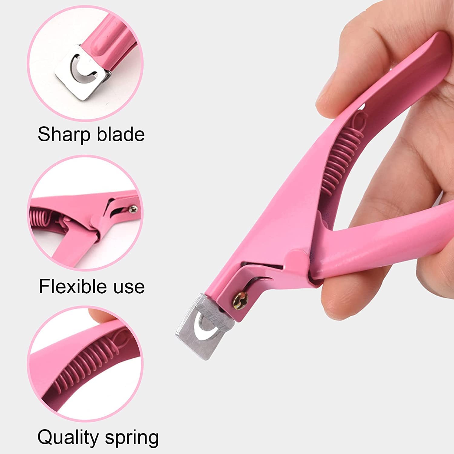 Shills Professional Nail Scissors - Precision Manicure Tool for Acrylic & Fake Nails | U-Shape Trimmer & Nail Shaper | Perfect for Salon & Home Nail Care