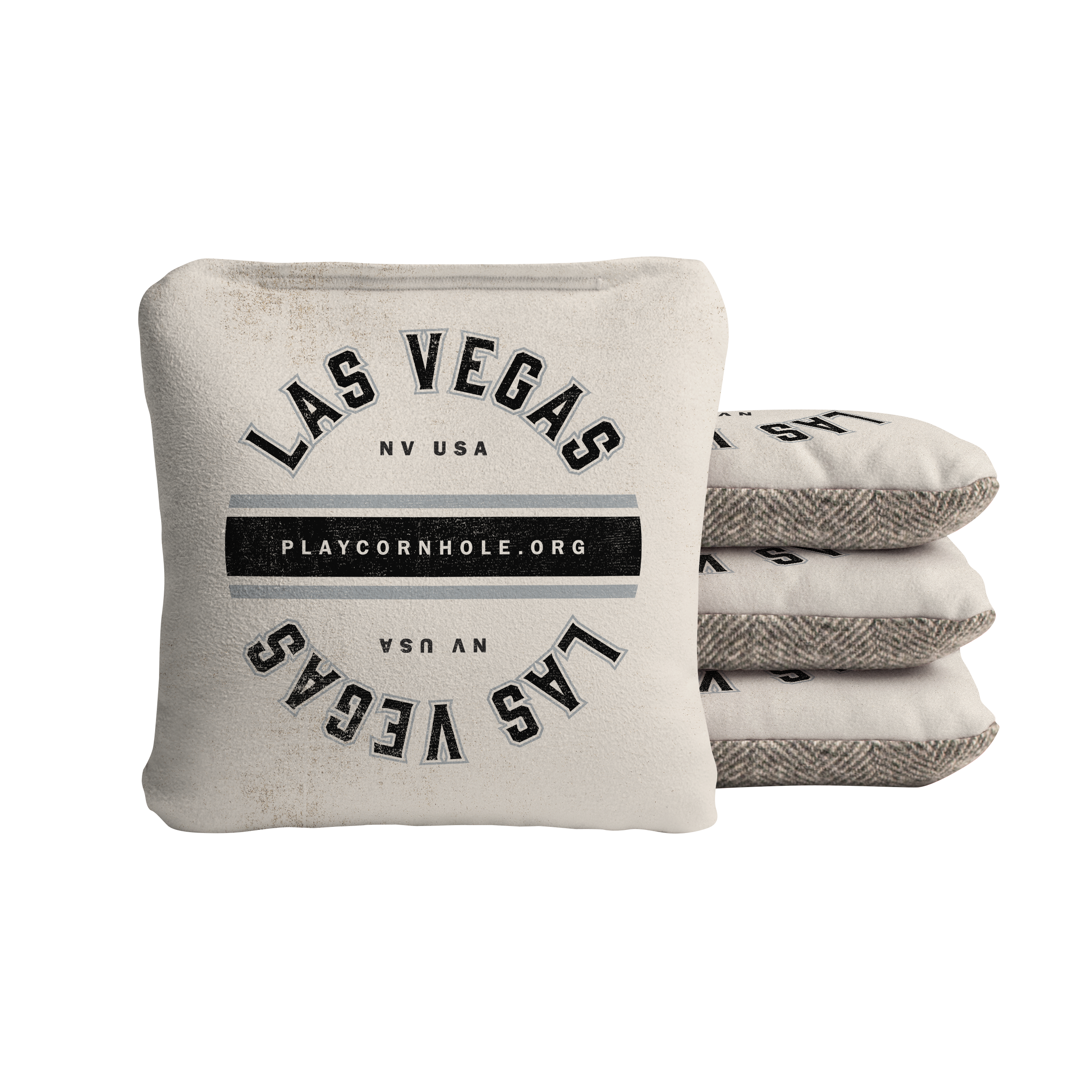 Vintage Las Vegas Football Game Day Cornhole Bags - Premium Soft Synergy Bean Bags for Tailgating, Backyard Parties & Outdoor Games
