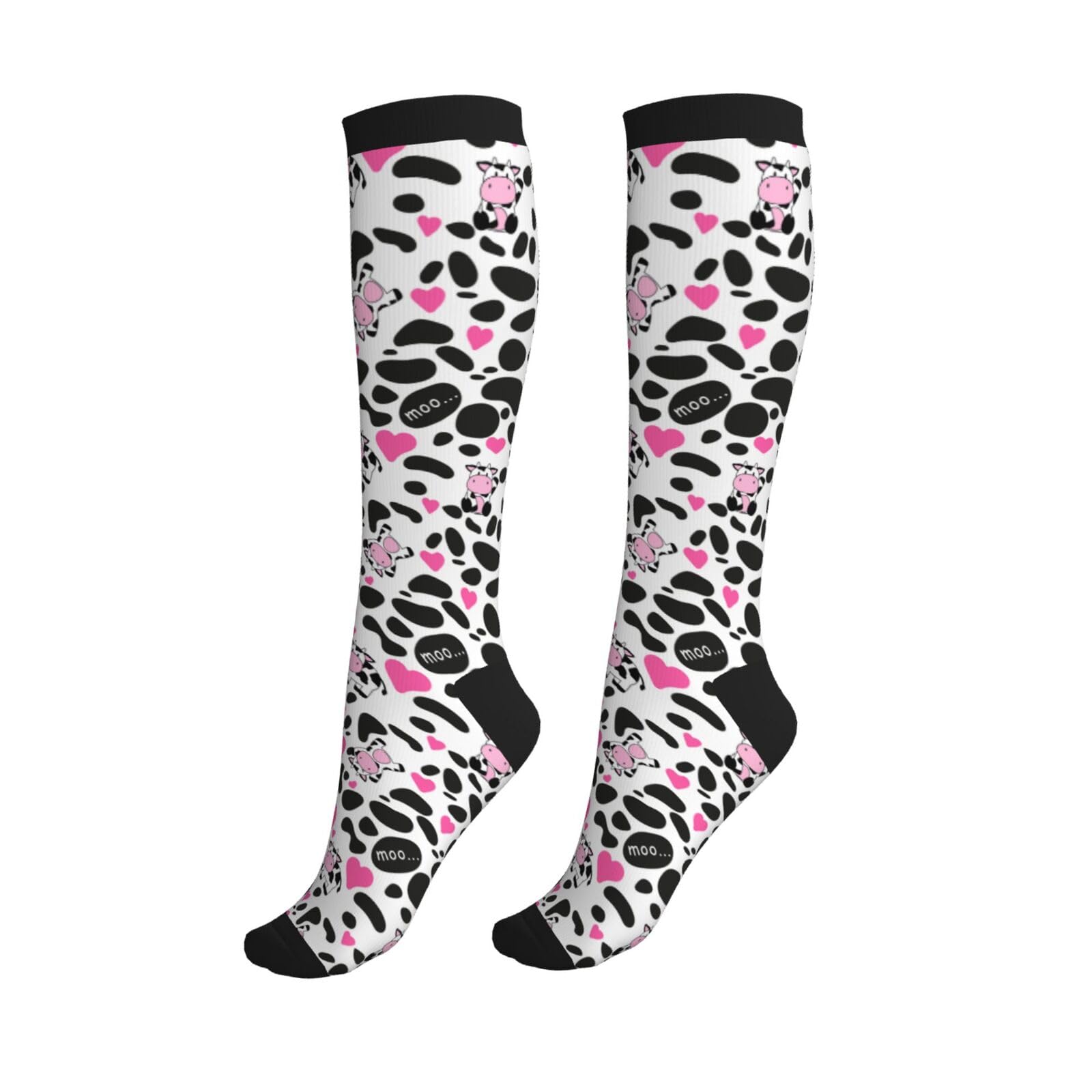Tie Dye Compression Socks - Knee High Support Socks for Women & Men - Running, Athletic, Hiking Socks - Perfect for Sports, Travel & Varicose Vein Relief
