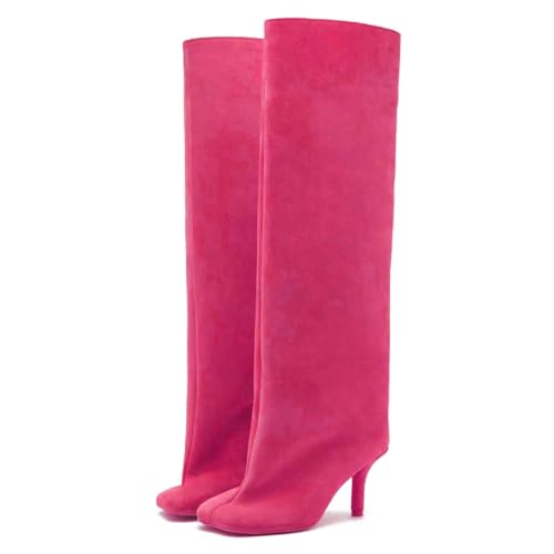 Rose Red Suede