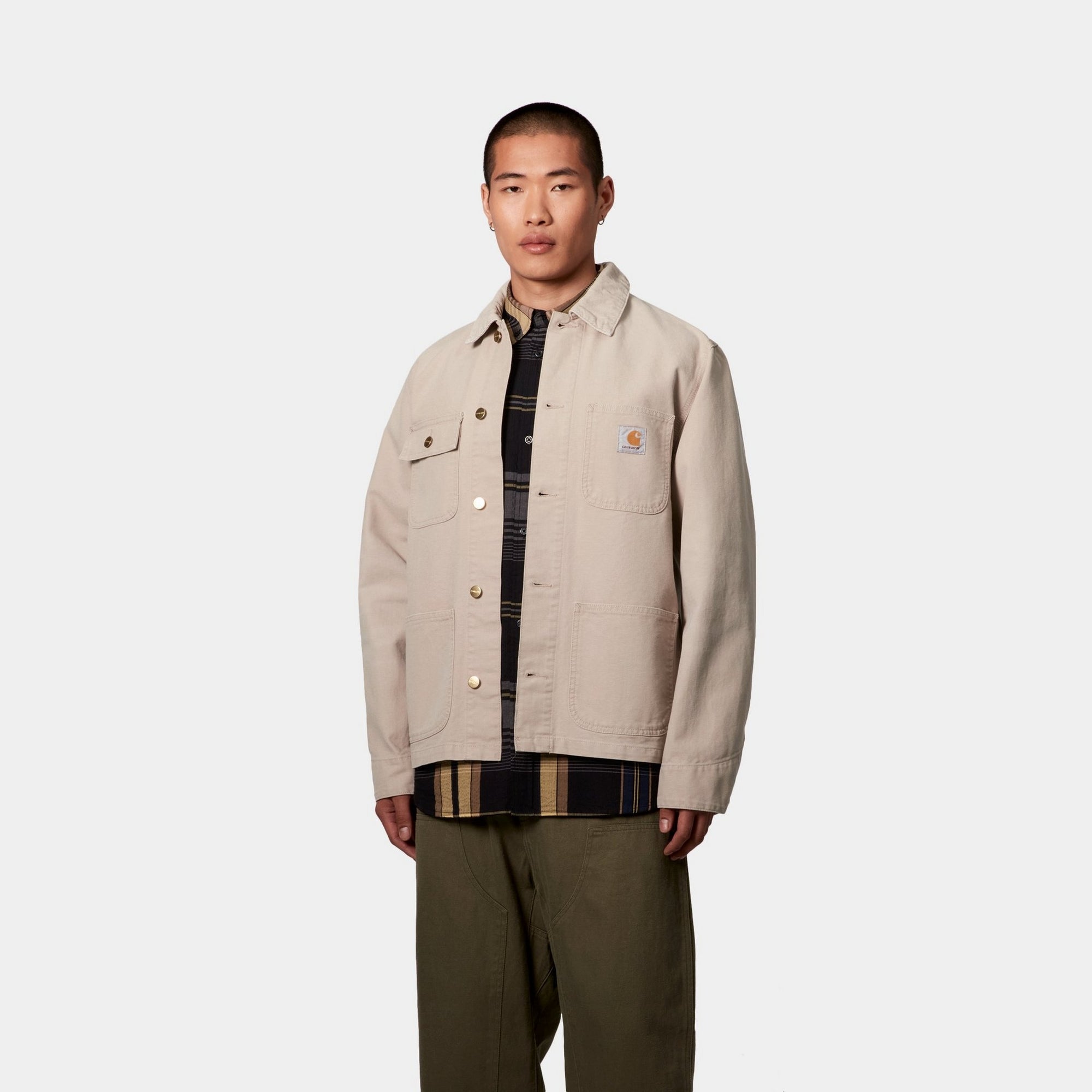 Michigan Spring Coat - Stone Canvas Jacket in Dusky Beige | Water-Resistant Lightweight Outerwear for Women | Perfect for Hiking, Travel & Everyday Wear