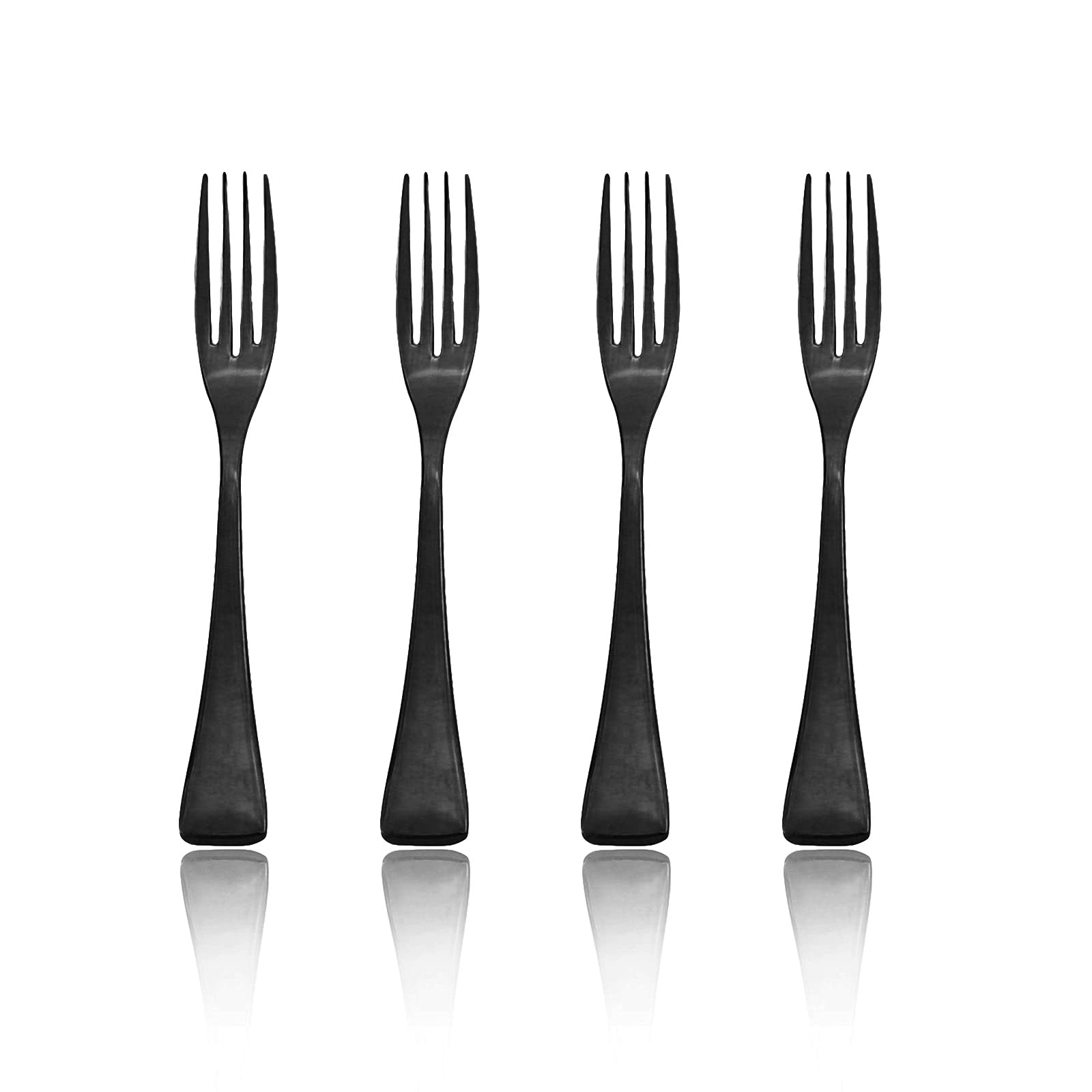 4-Piece Premium 18/10 Stainless Steel Dinner Forks Set - 8.46 Inch Elegant Dessert Forks for Fine Dining, Wedding Parties & Formal Table Settings